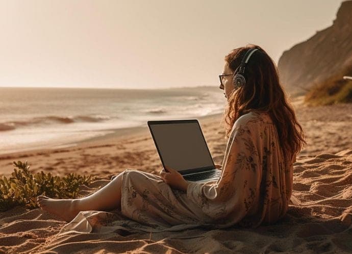 Un espacio de trabajo con vistas, en una de las casas